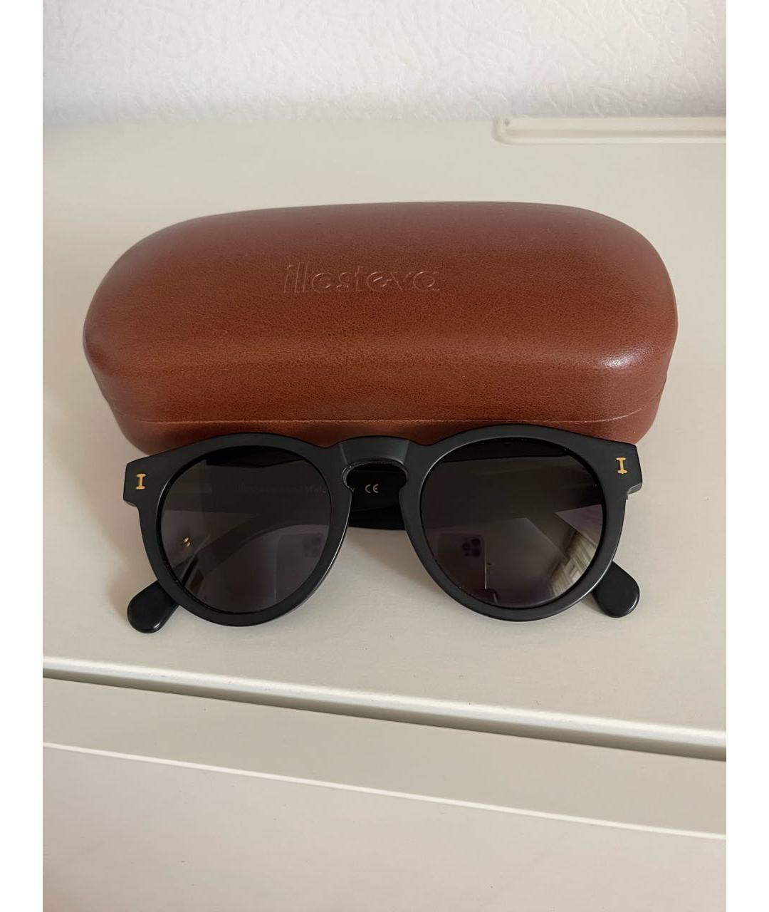 ILLESTEVA Черные пластиковые солнцезащитные очки, фото 8