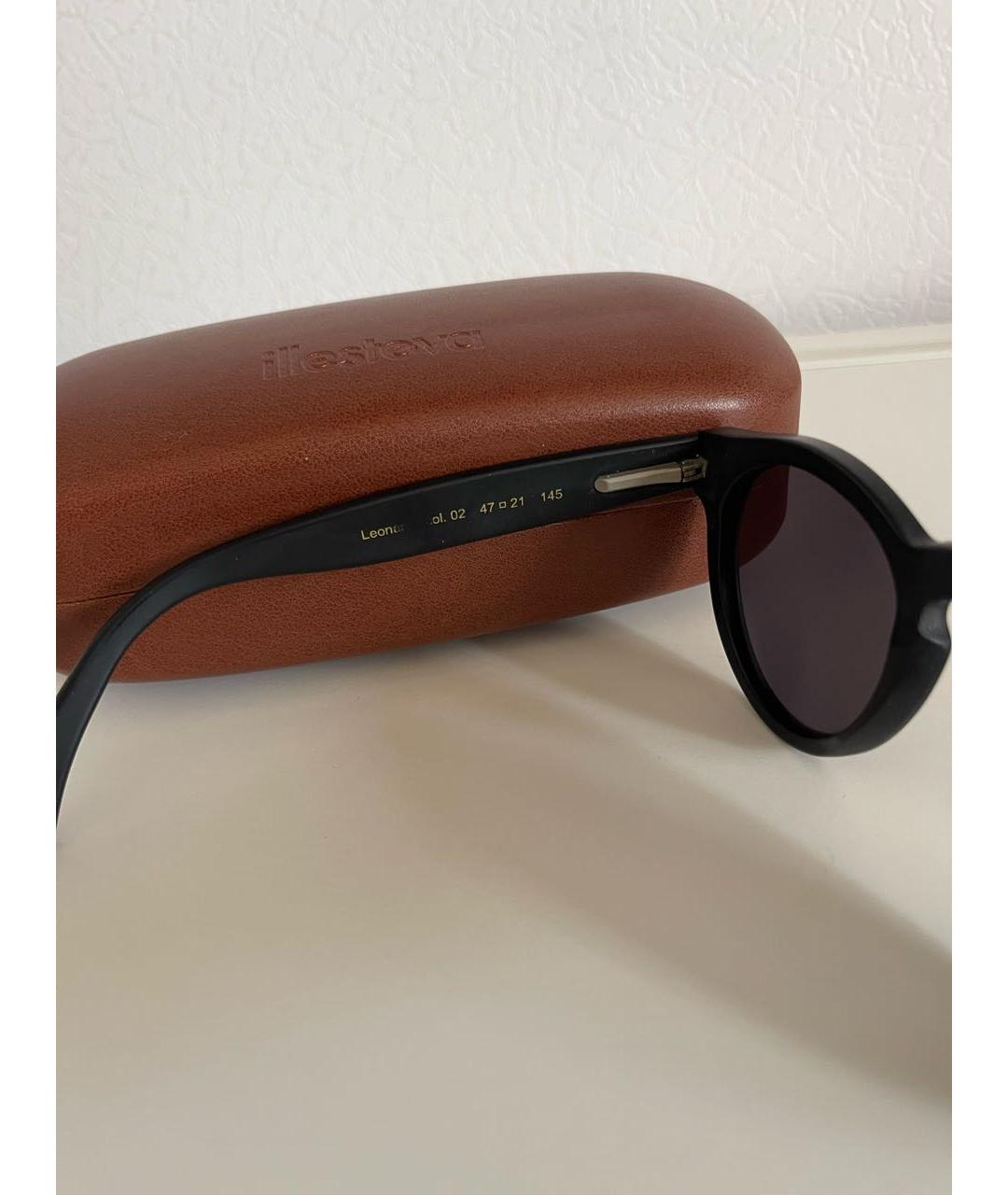 ILLESTEVA Черные пластиковые солнцезащитные очки, фото 7