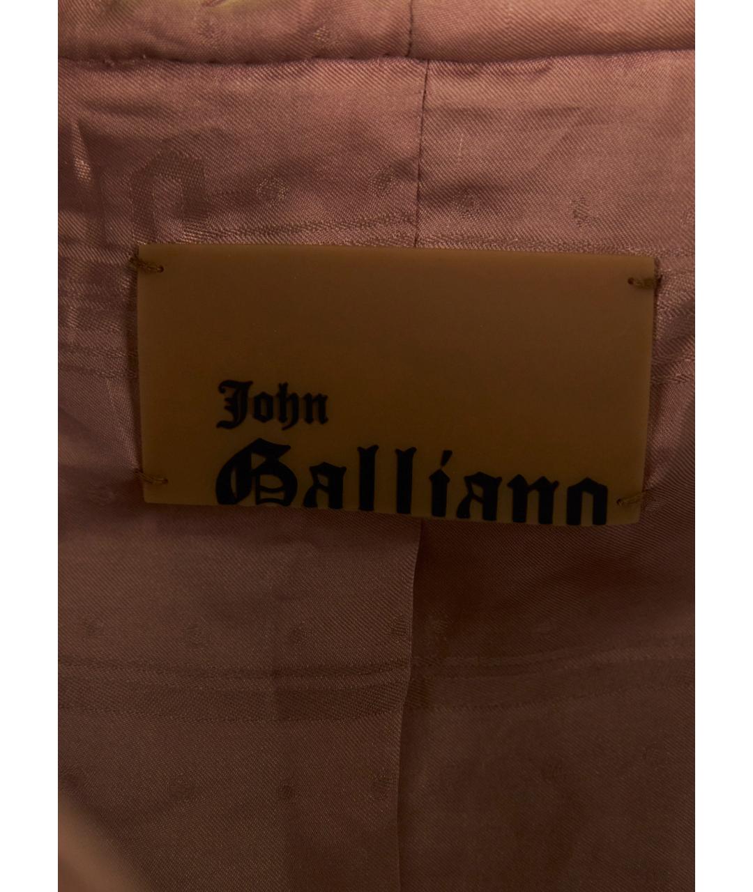 JOHN GALLIANO Розовая вискозная куртка, фото 3