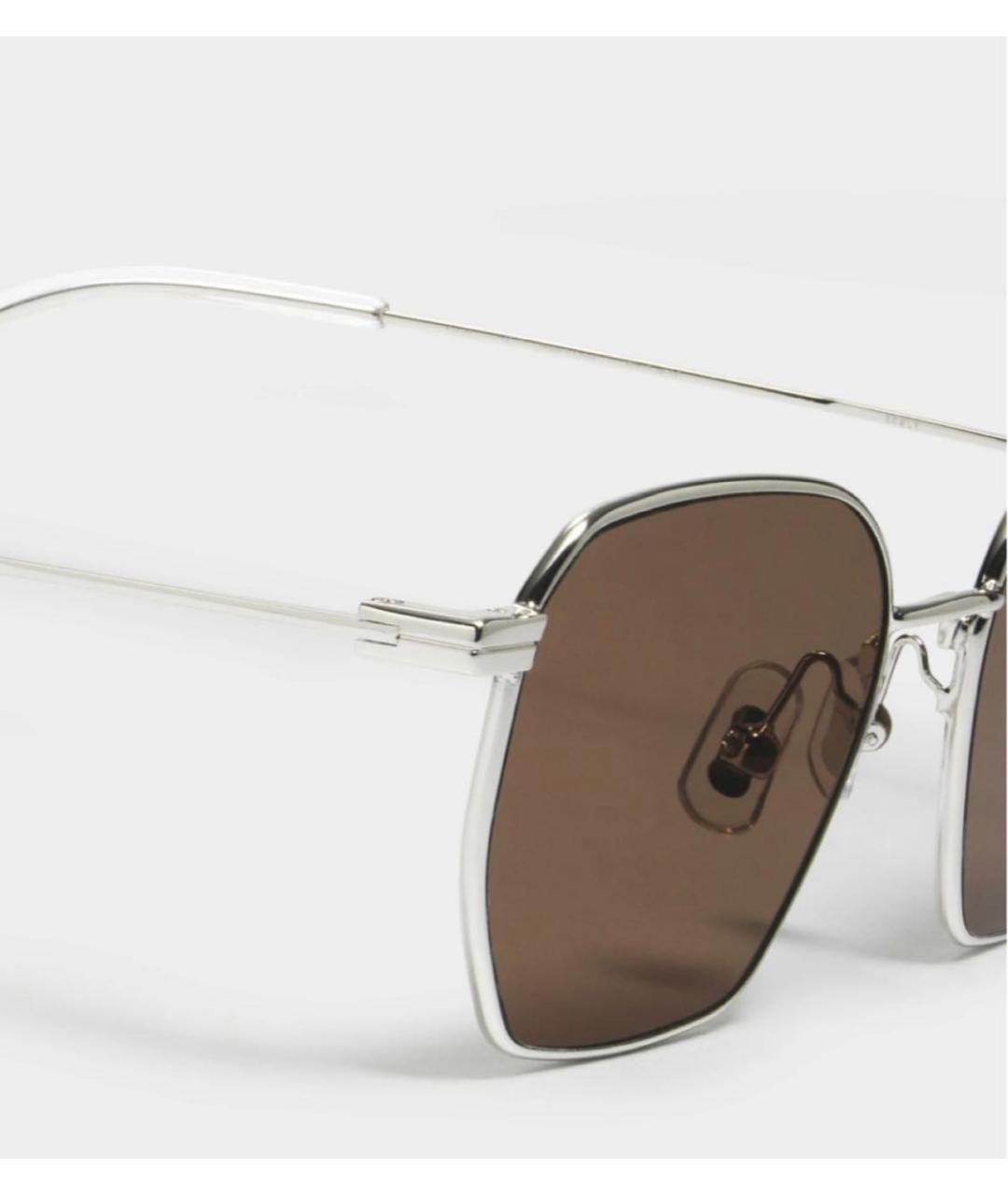 GENTLE MONSTER Коричневые металлические солнцезащитные очки, фото 3