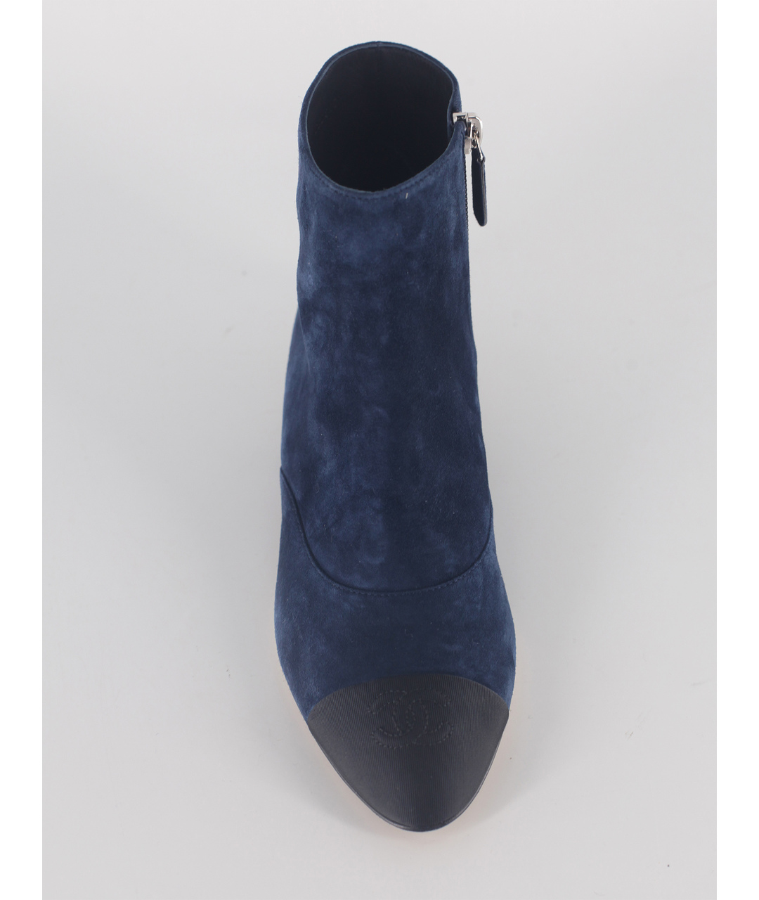 CHANEL PRE-OWNED Темно-синие замшевые ботинки, фото 4