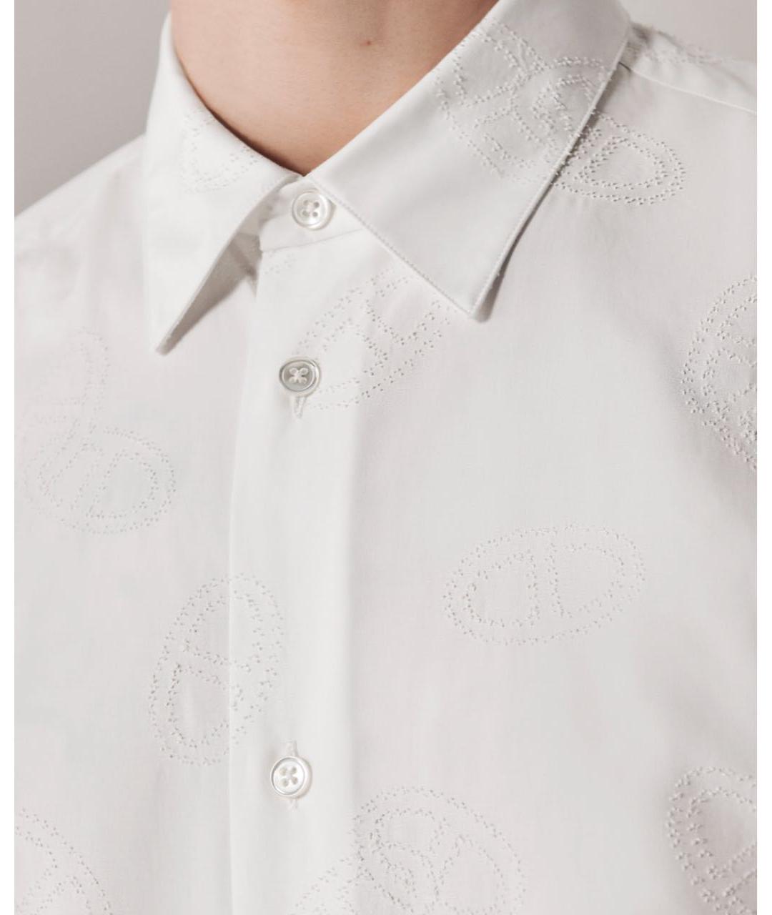 HERMES Белая хлопковая классическая рубашка, фото 3