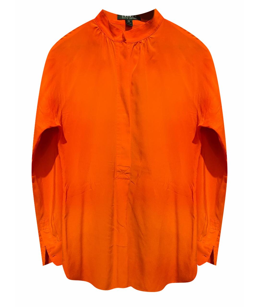 RALPH LAUREN COLLECTION Оранжевая шелковая блузы, фото 1