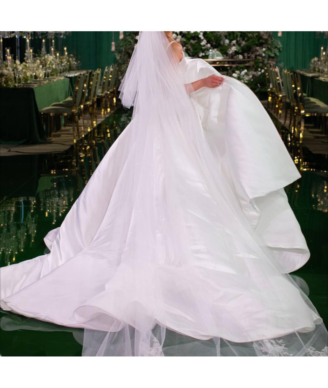 GALIA LAHAV Белое полиэстеровое свадебное платье, фото 6