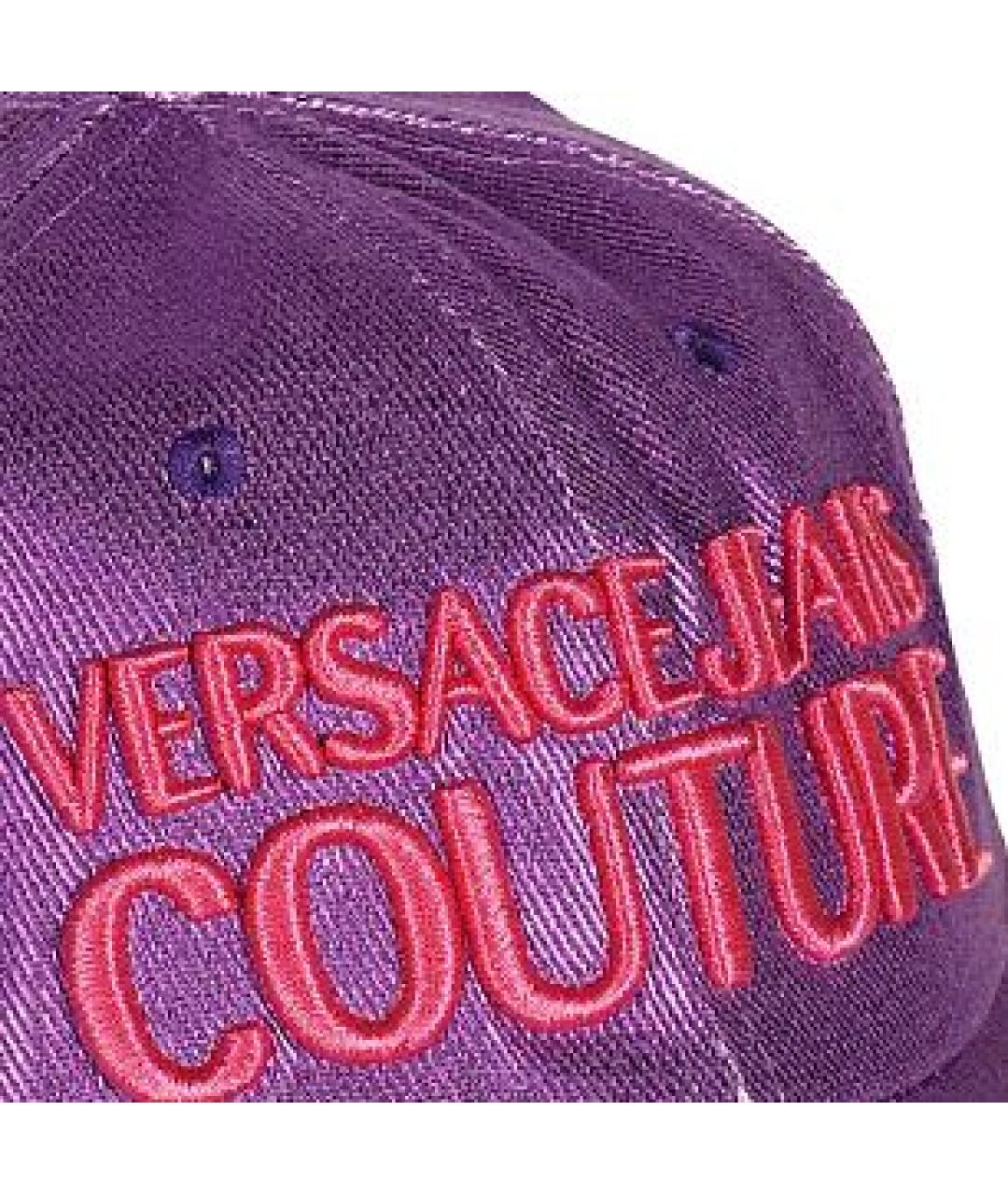 VERSACE JEANS COUTURE Фиолетовая хлопковая кепка, фото 4