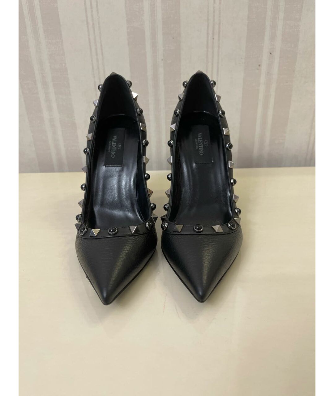VALENTINO Черные кожаные туфли, фото 2