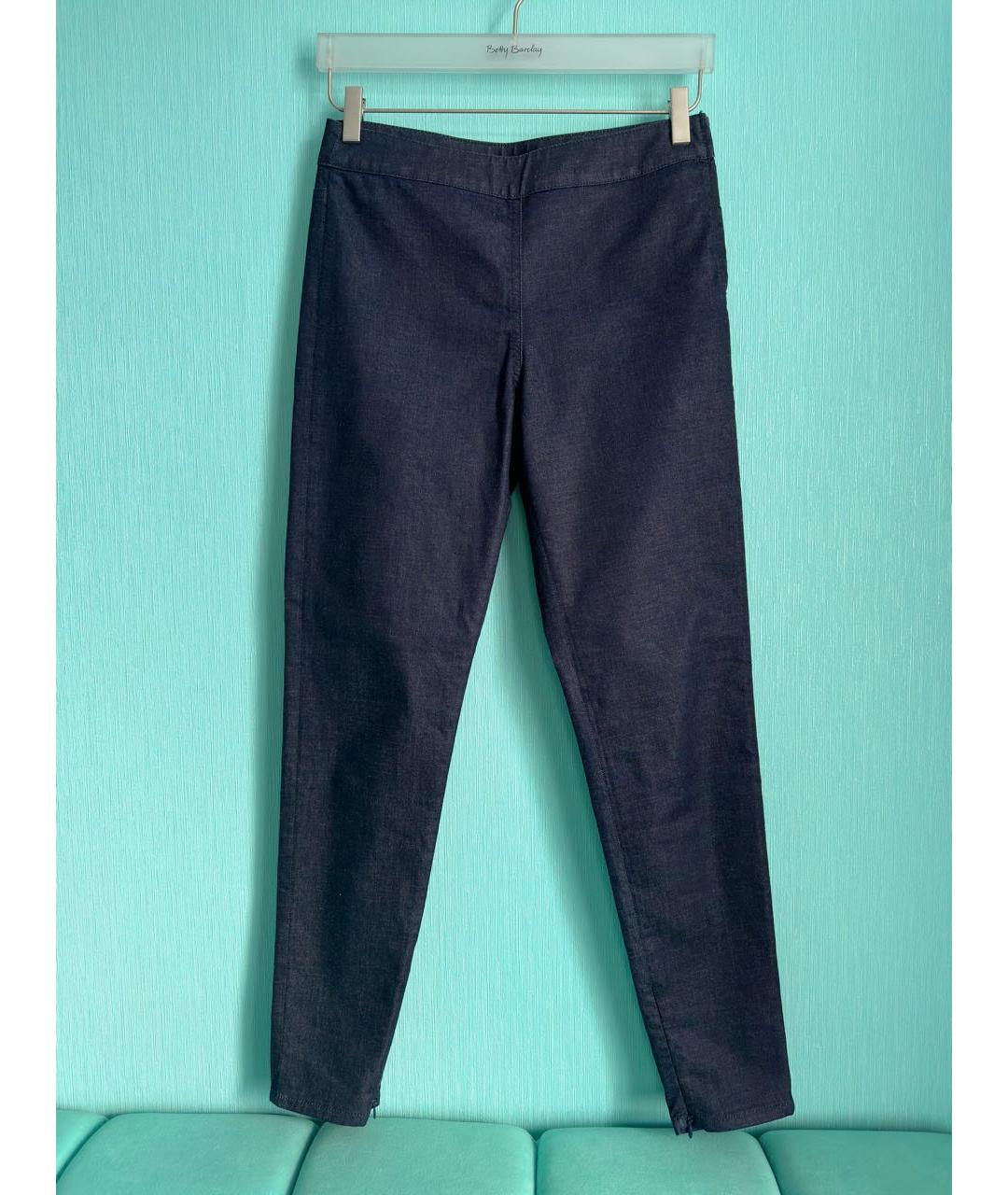 PRADA Темно-синие хлопковые джинсы слим, фото 9