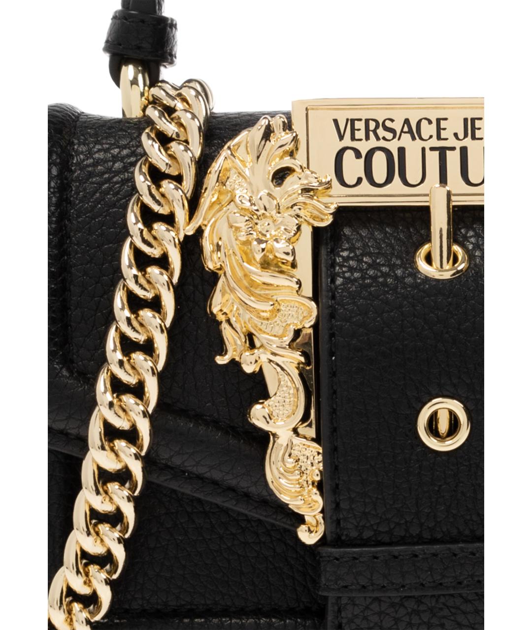 VERSACE JEANS COUTURE Черная сумка через плечо, фото 4