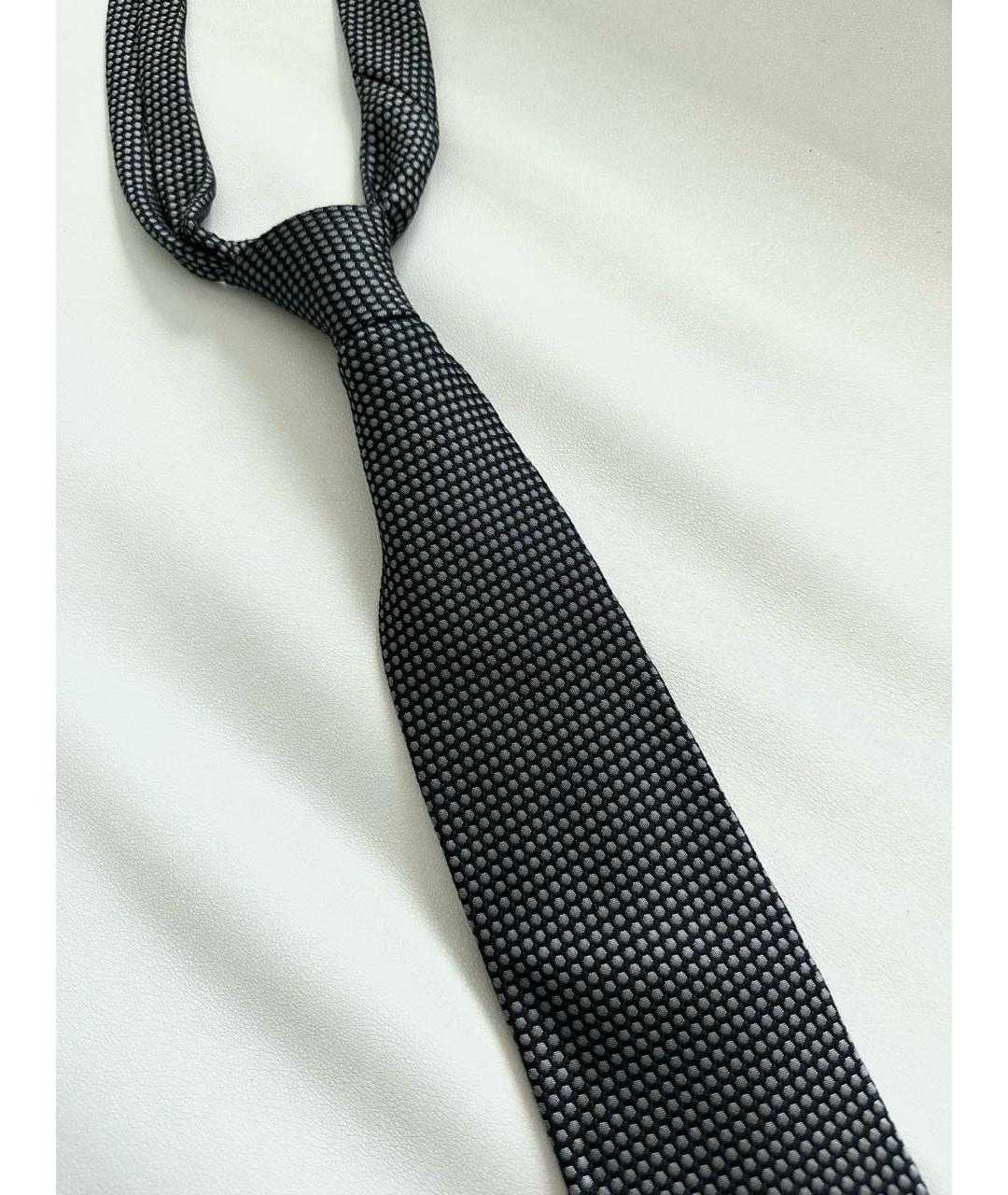 TOM FORD Антрацитовый шелковый галстук, фото 2