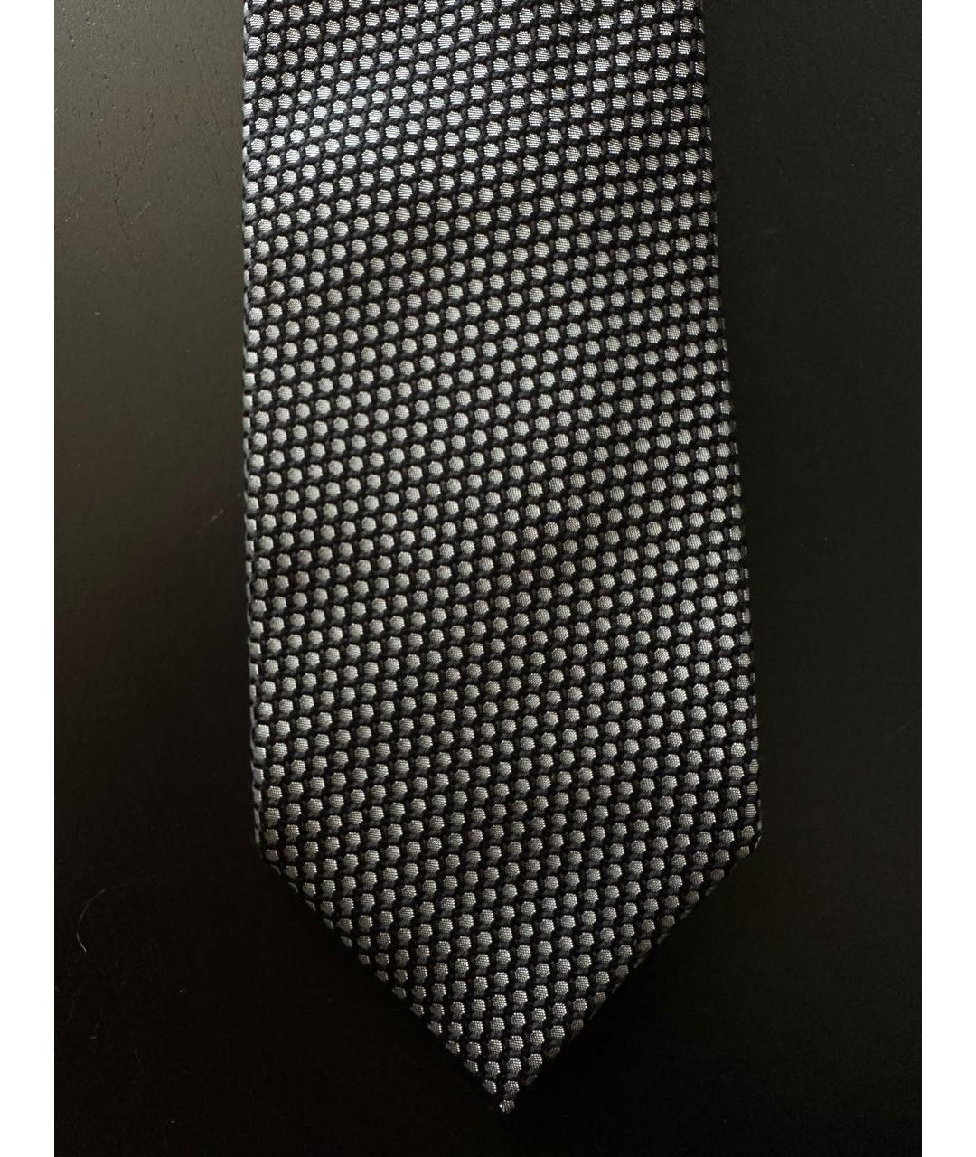 TOM FORD Антрацитовый шелковый галстук, фото 4
