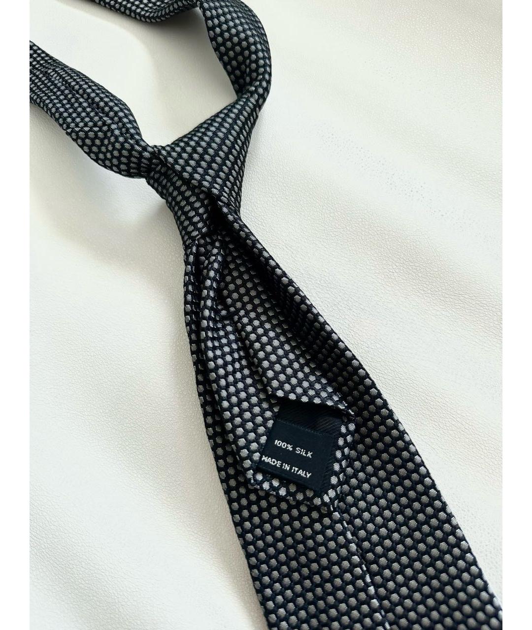 TOM FORD Антрацитовый шелковый галстук, фото 6