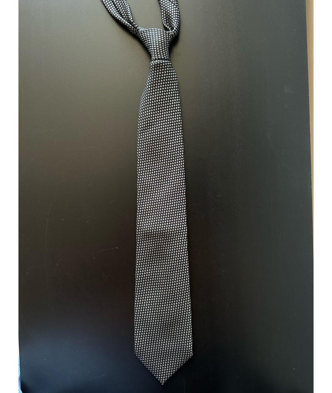 TOM FORD Антрацитовый шелковый галстук, фото 7