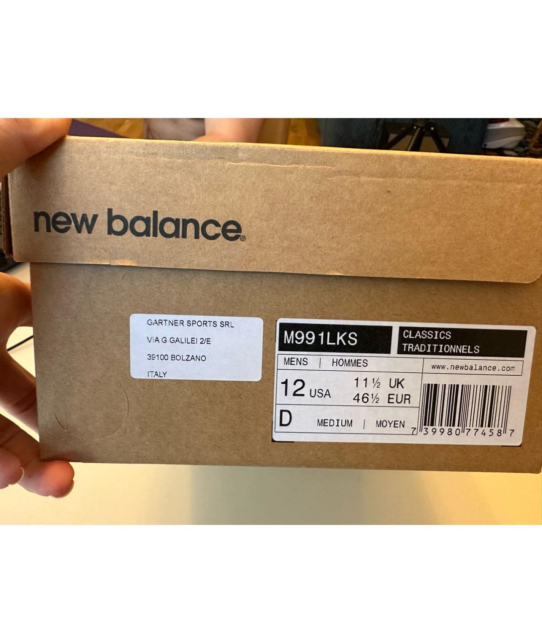 NEW BALANCE Черные низкие кроссовки / кеды, фото 8