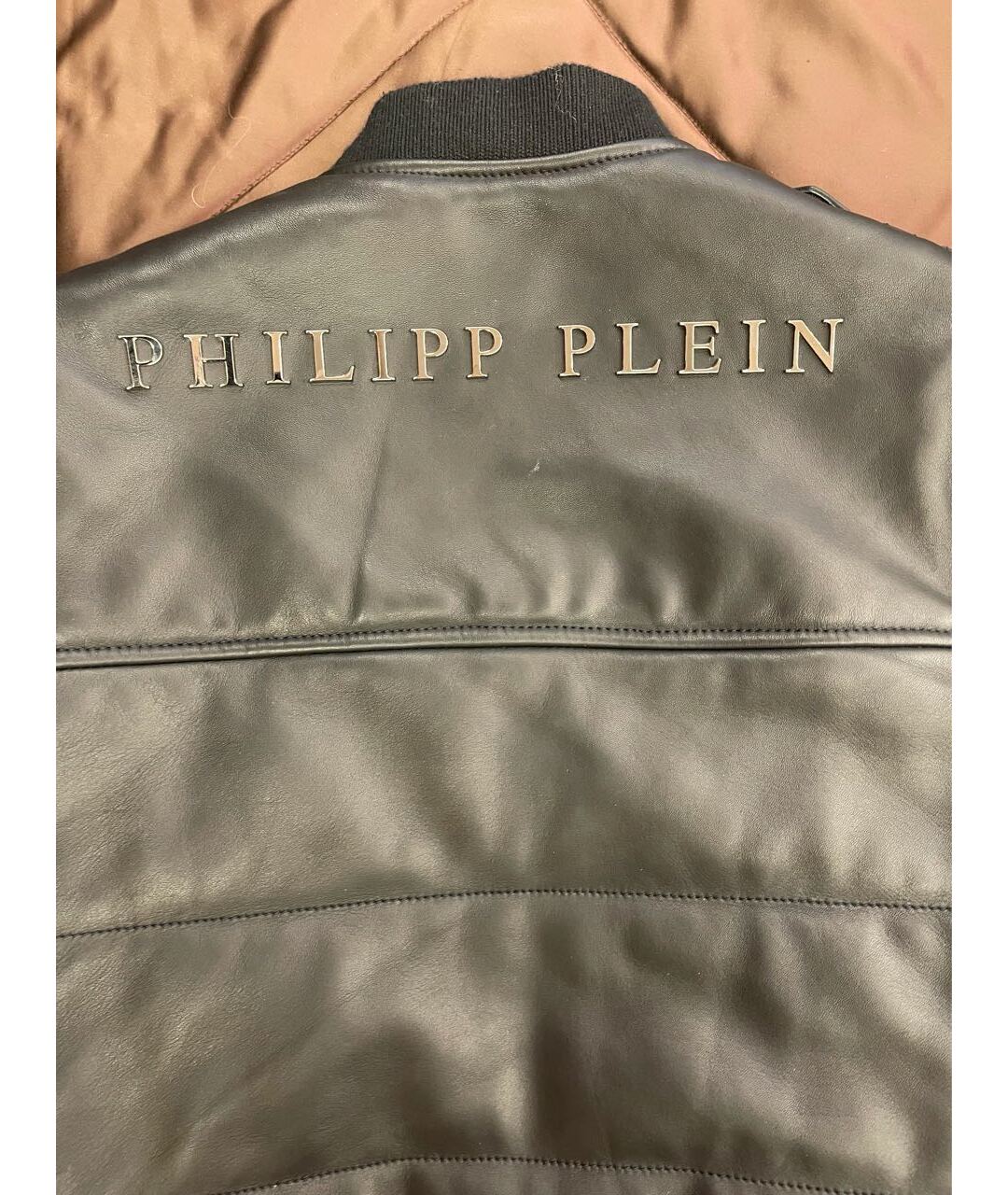 PHILIPP PLEIN Черный кожаный жилет, фото 8