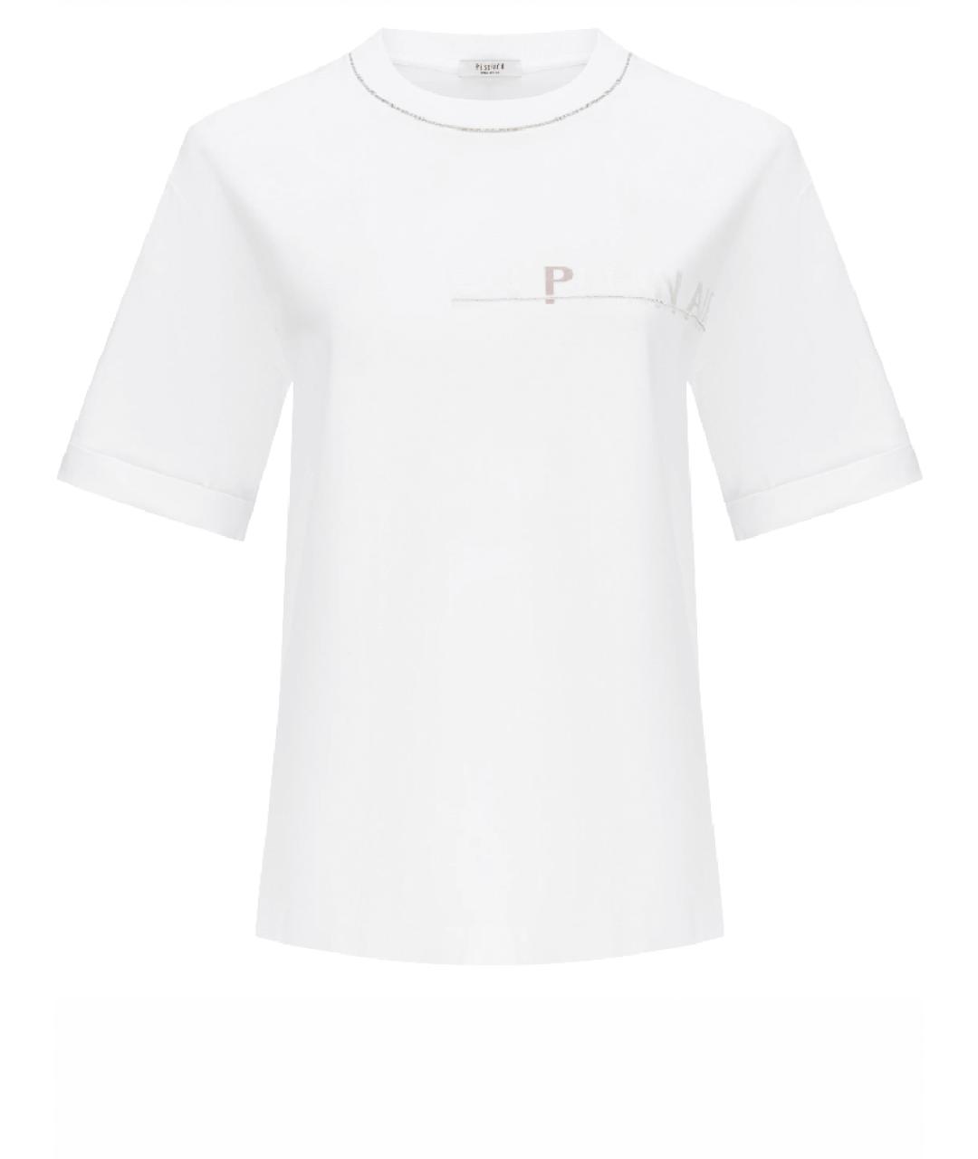 PESERICO Белая хлопковая футболка, фото 1