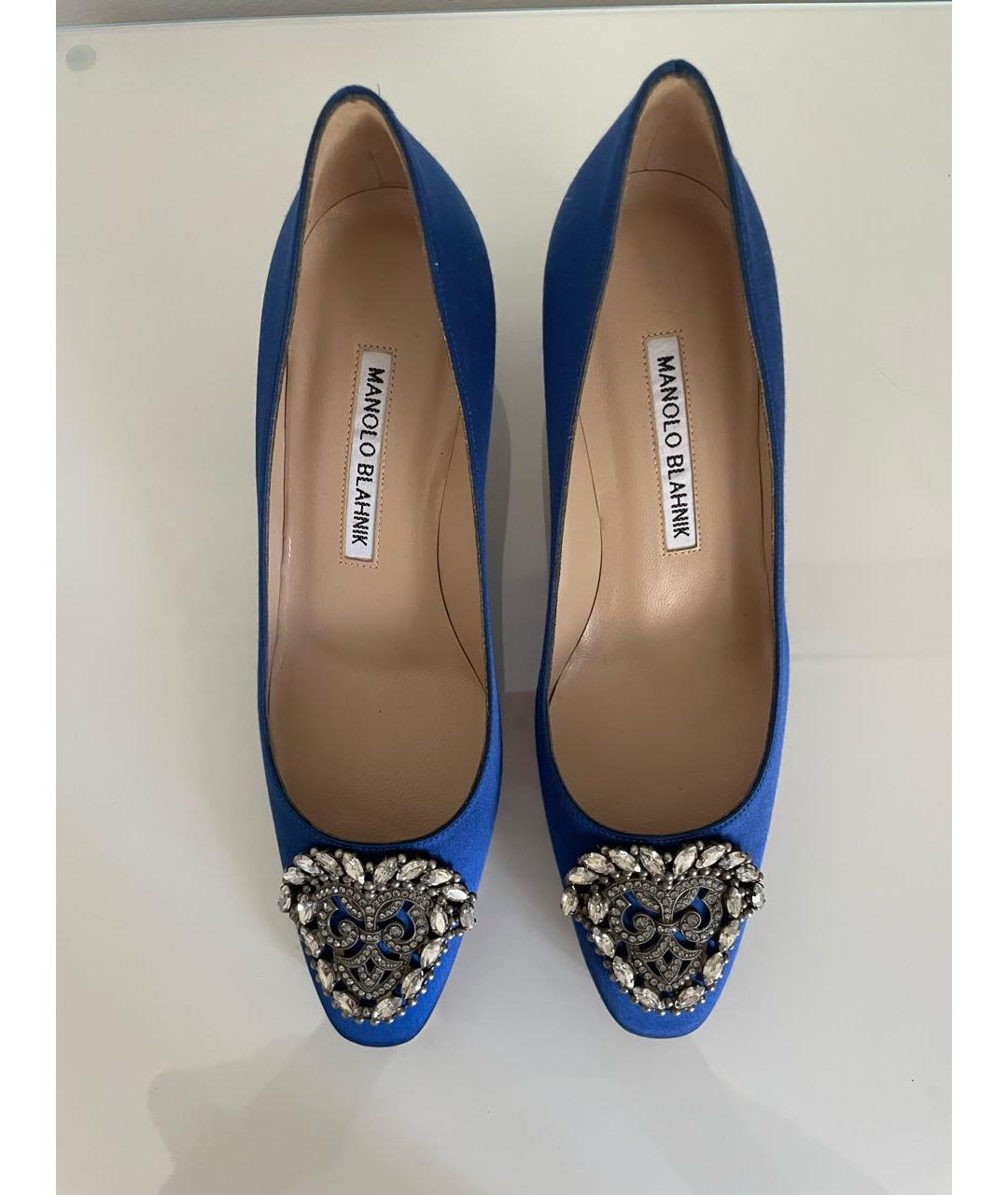 MANOLO BLAHNIK Синие туфли, фото 2