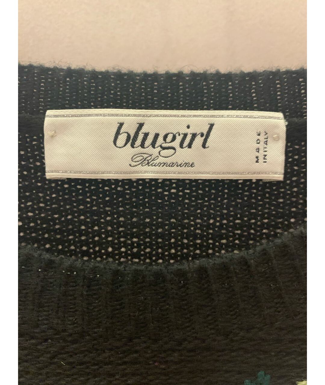 BLUGIRL Черный шерстяной джемпер / свитер, фото 7