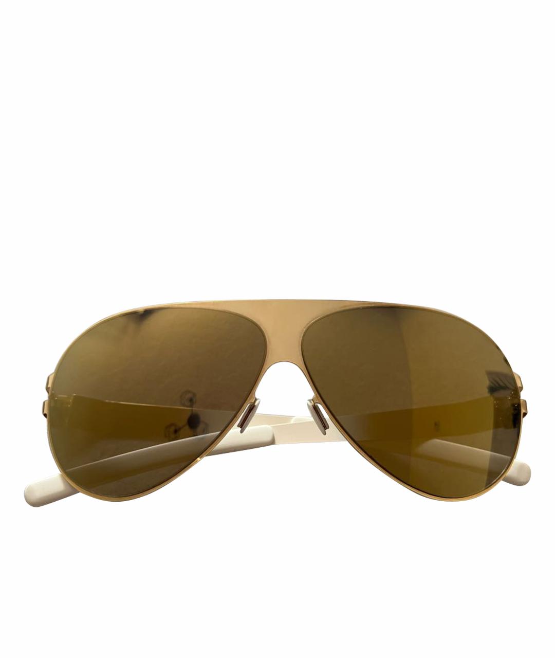 MYKITA Золотые металлические солнцезащитные очки, фото 1