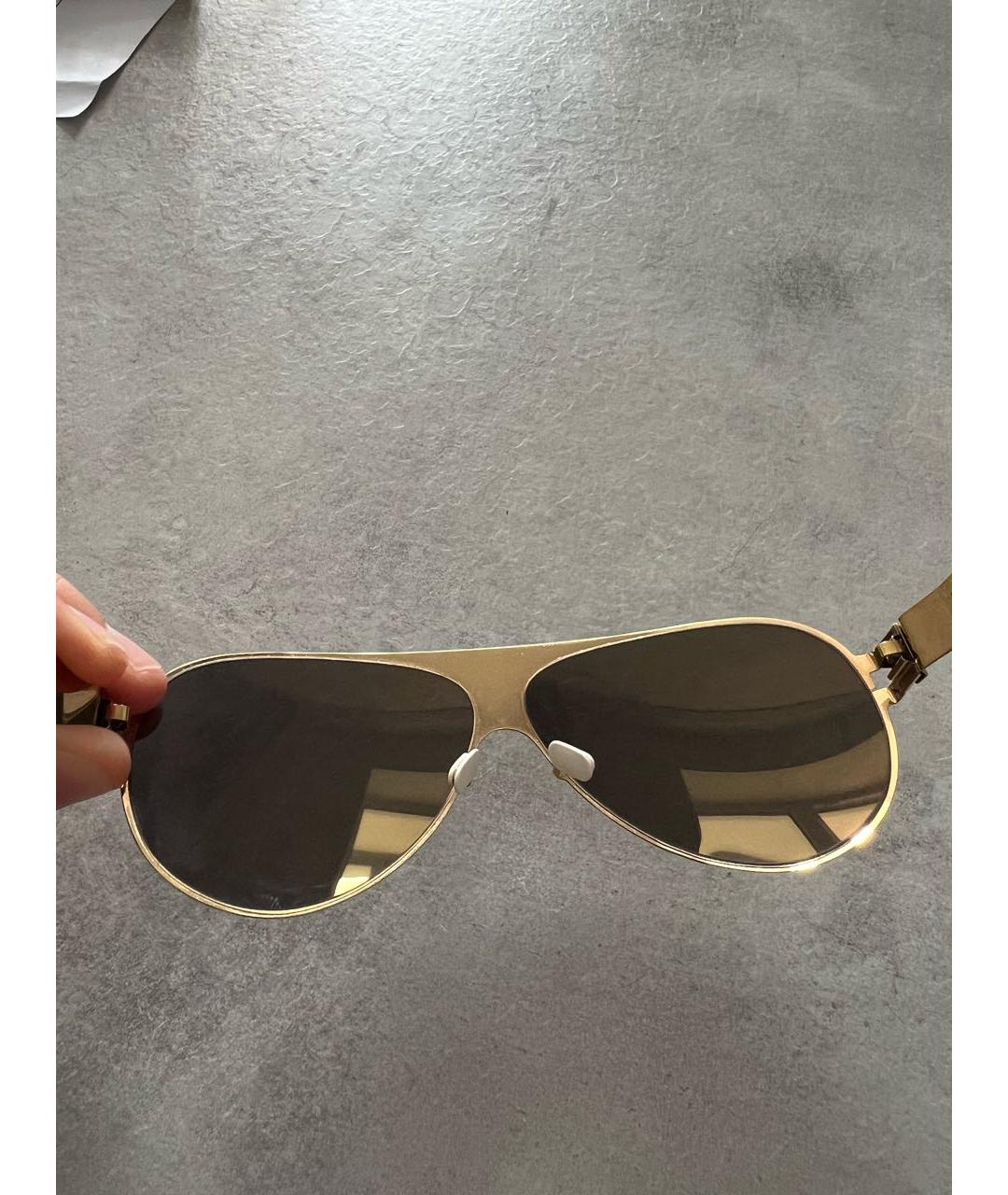 MYKITA Золотые металлические солнцезащитные очки, фото 4