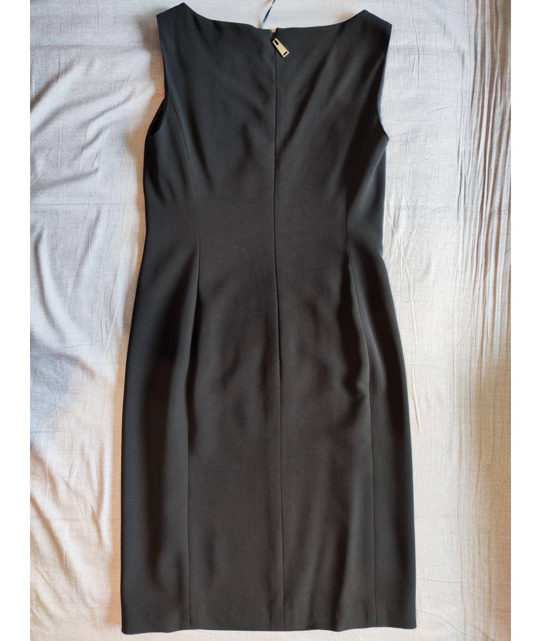 VERSACE Черное вискозное повседневное платье, фото 9