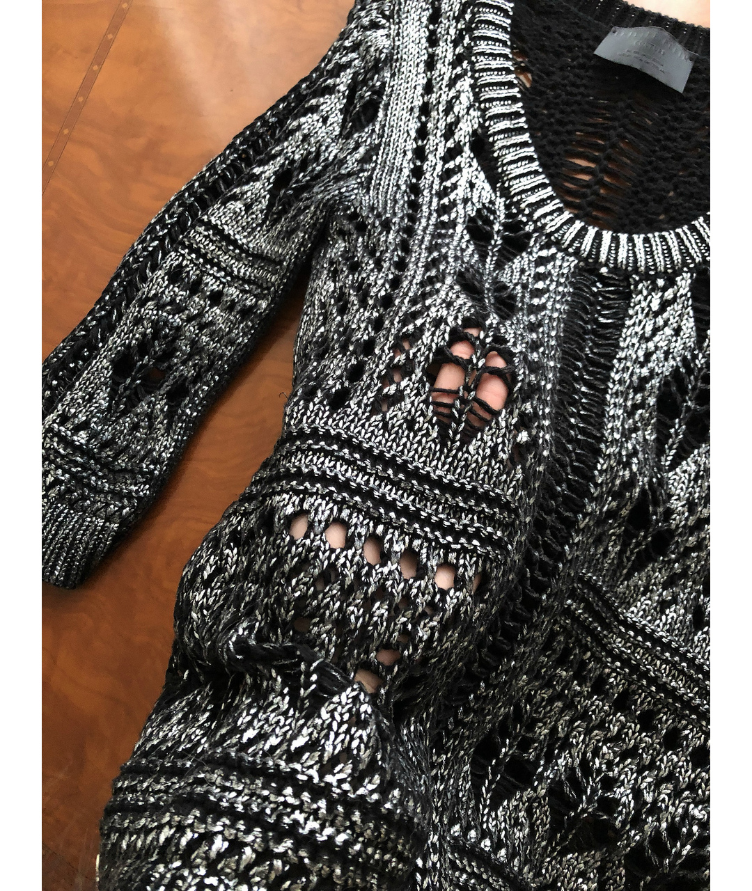 PHILIPP PLEIN Серебрянный хлопковый джемпер / свитер, фото 2
