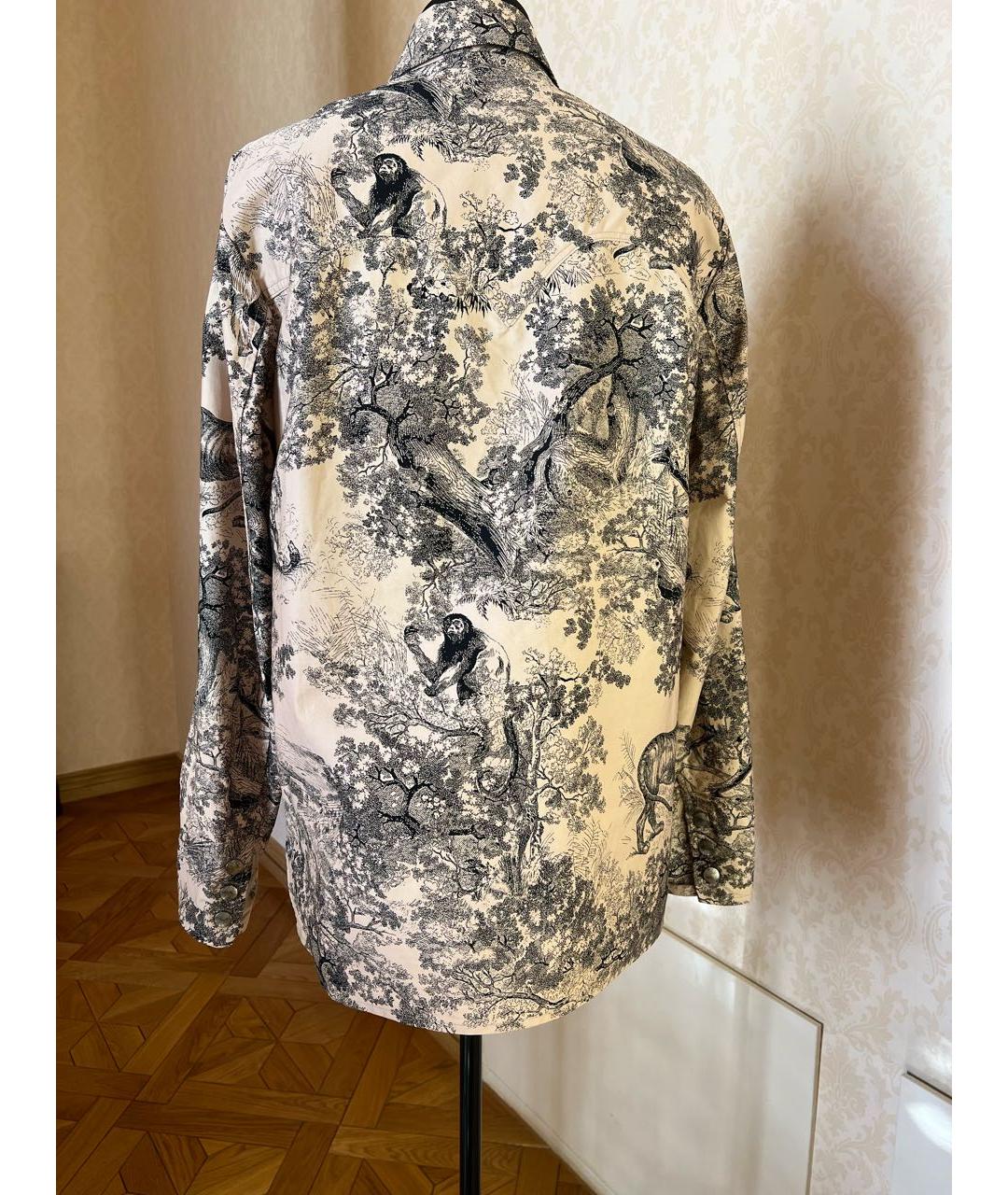 CHRISTIAN DIOR Бежевая хлопковая рубашка, фото 2