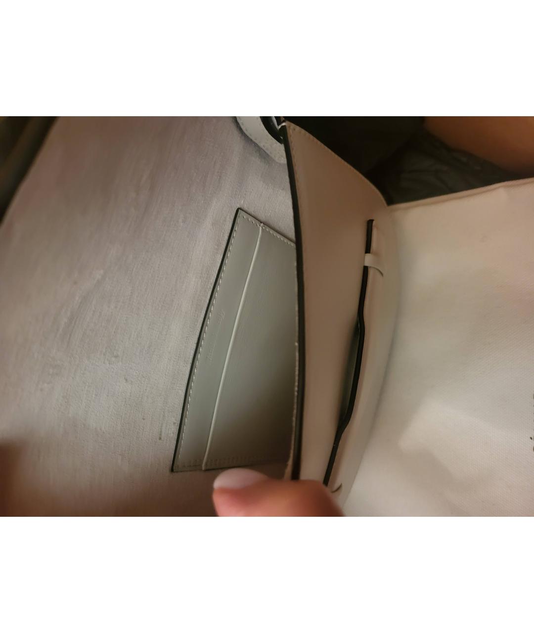 CELINE Серая кожаная сумка через плечо, фото 4