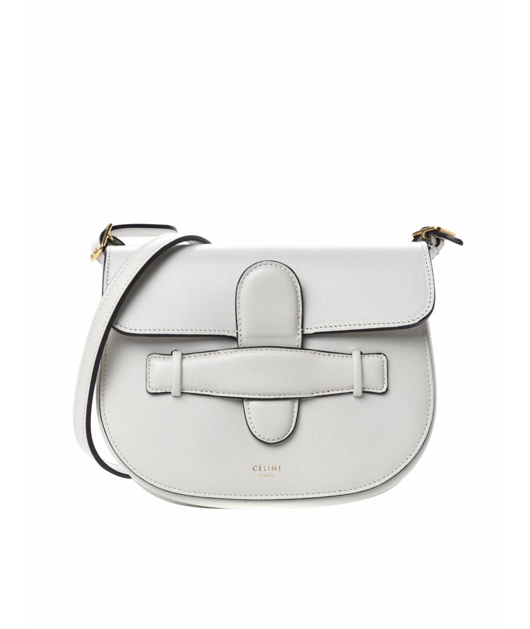 CELINE Серая кожаная сумка через плечо, фото 1