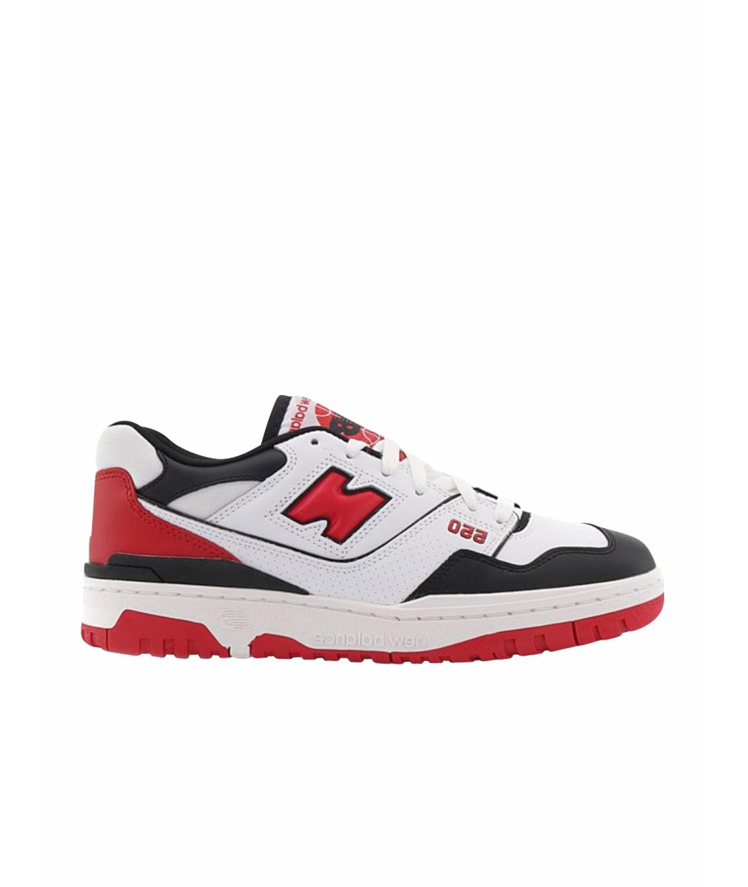 NEW BALANCE Красные кожаные низкие кроссовки / кеды, фото 1