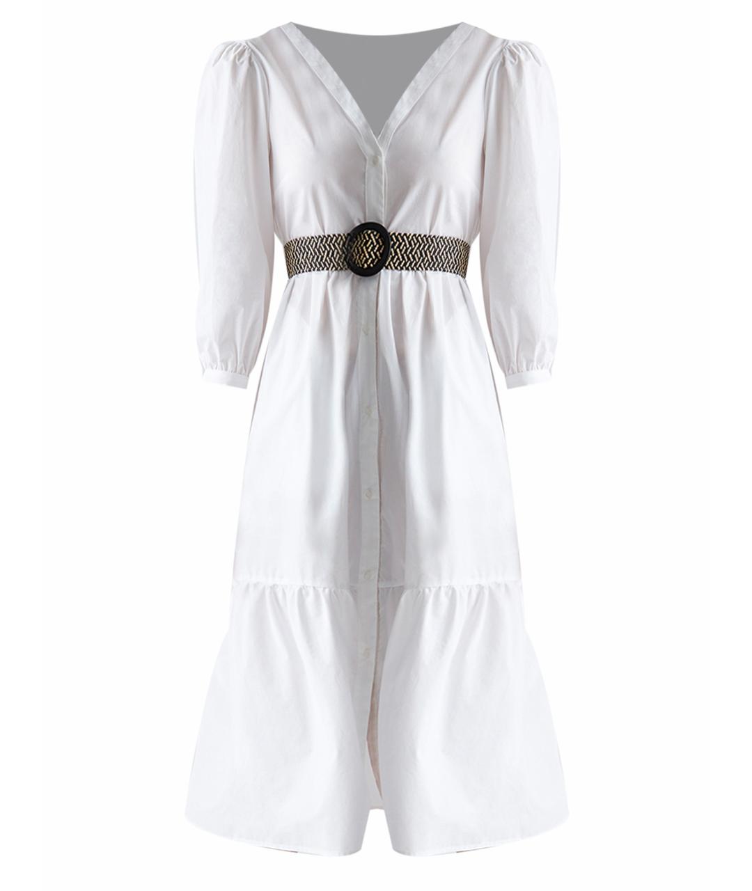 LIU JO Белое хлопковое платье, фото 1