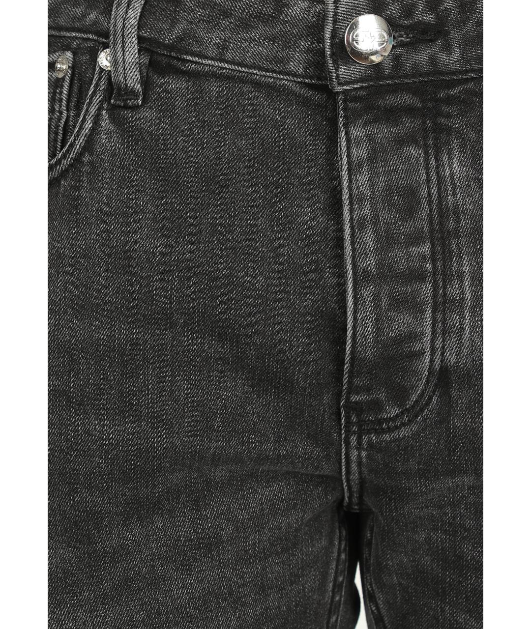 EMPORIO ARMANI Черные хлопковые джинсы скинни, фото 3