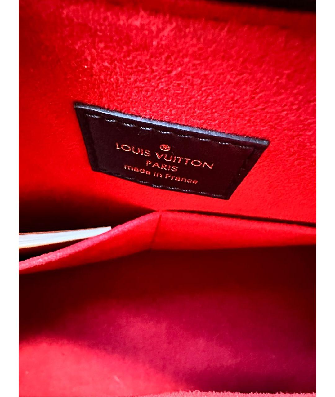 LOUIS VUITTON PRE-OWNED Коричневая сумка с короткими ручками, фото 4