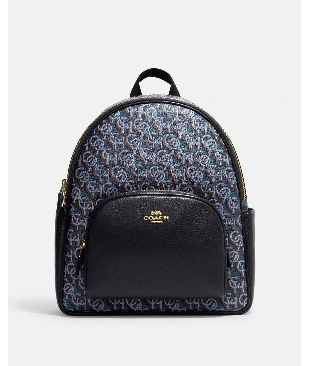 COACH Синий кожаный рюкзак, фото 7