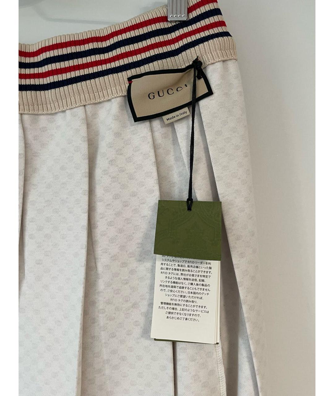GUCCI Мульти полиэстеровая юбка миди, фото 5