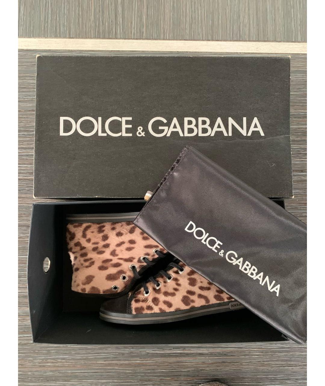 DOLCE&GABBANA Мульти замшевые кеды, фото 8