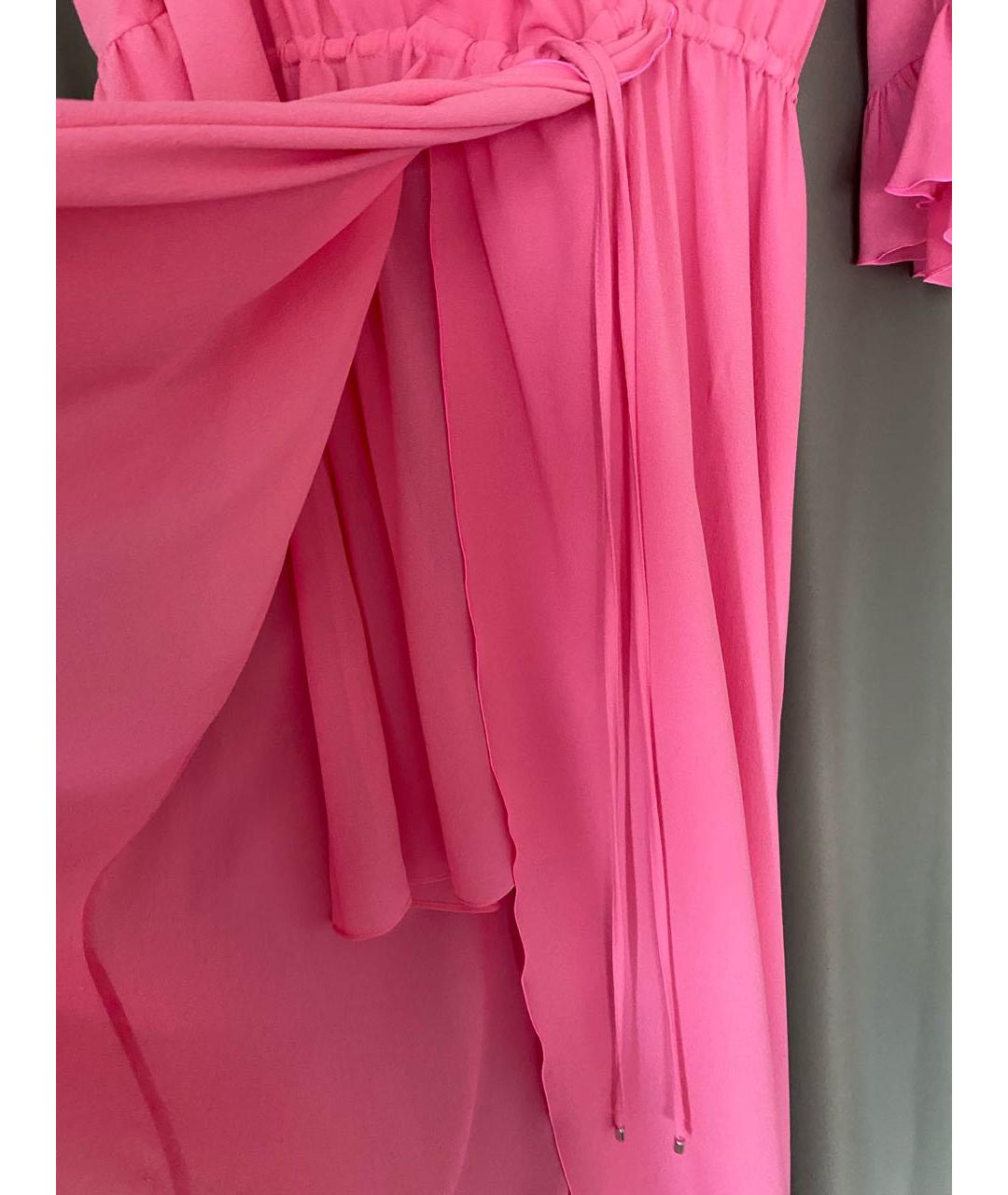 PINKO Розовое полиэстеровое повседневное платье, фото 6