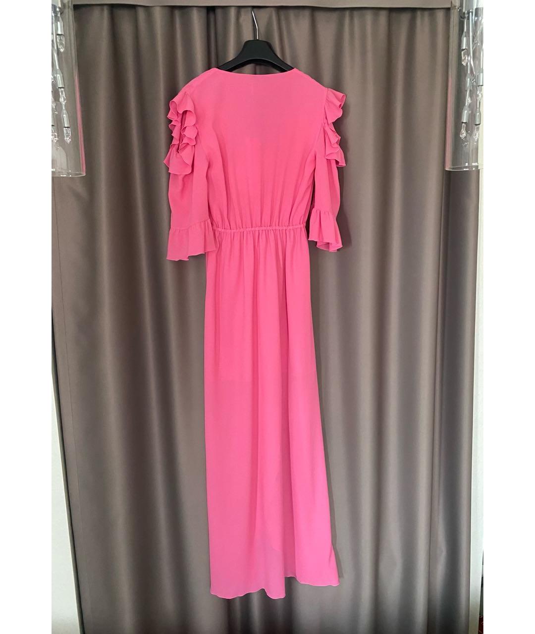 PINKO Розовое полиэстеровое повседневное платье, фото 5
