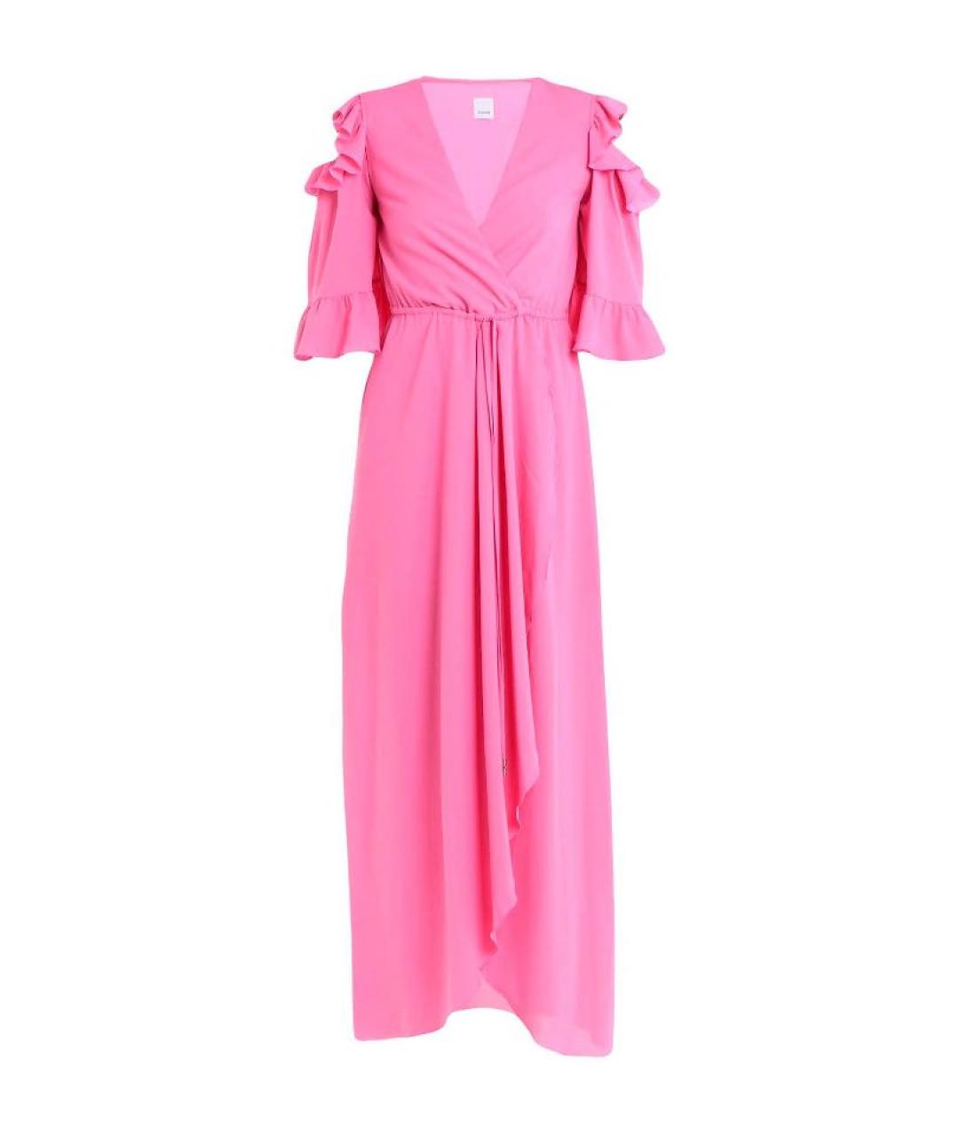 PINKO Розовое полиэстеровое повседневное платье, фото 8