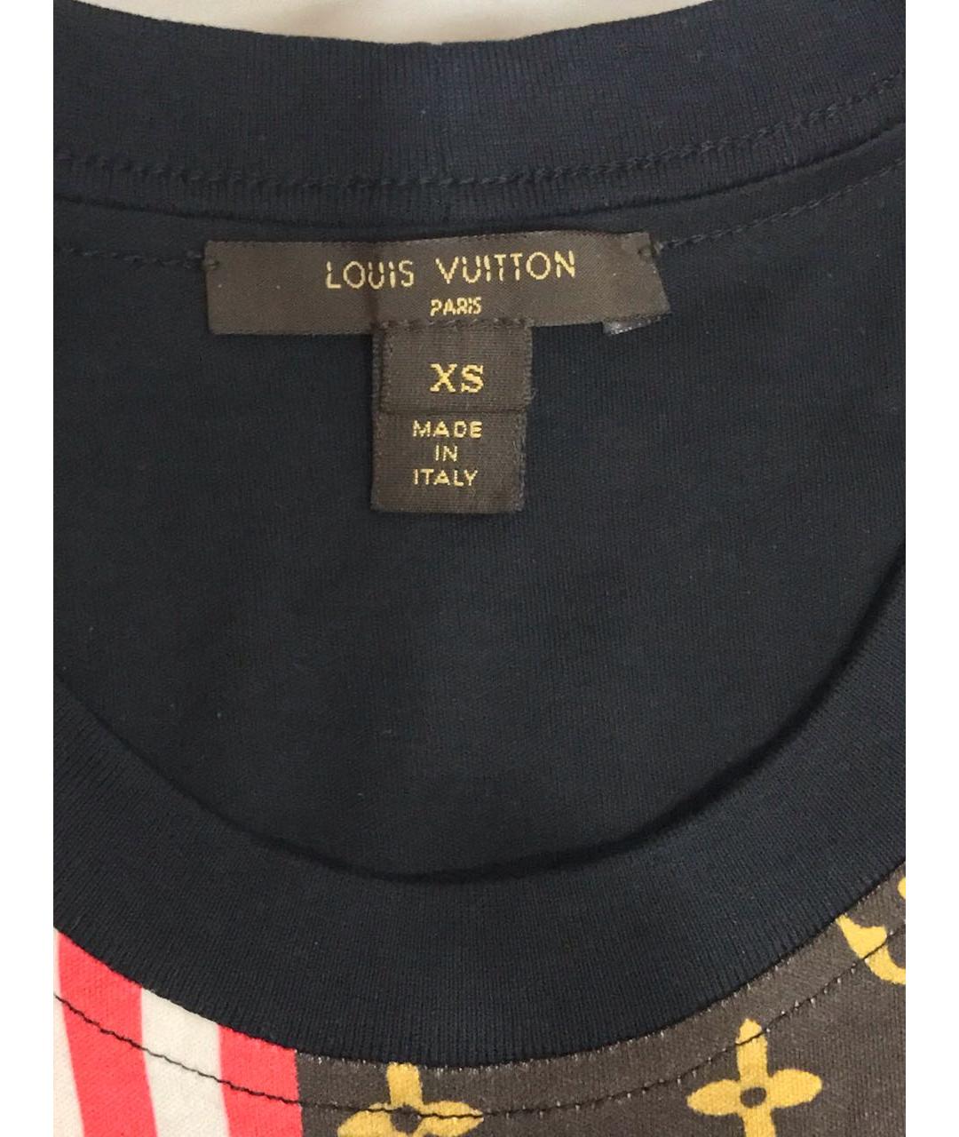 LOUIS VUITTON Мульти хлопковая майка, фото 3