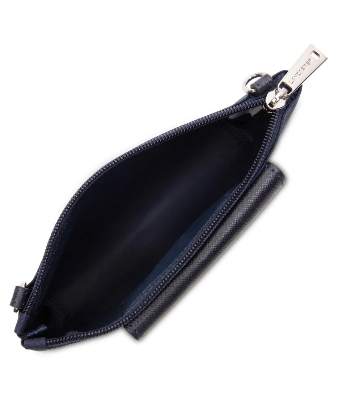 LANCASTER Темно-синяя кожаная сумка через плечо, фото 4