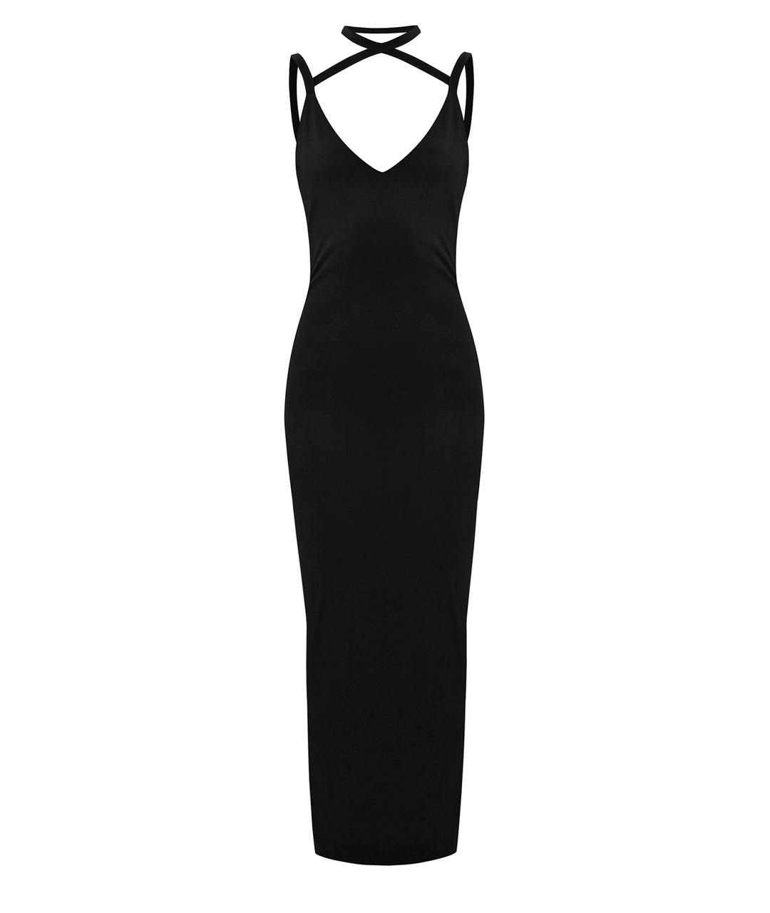 MB THE LABEL Черное полиэстеровое повседневное платье, фото 1