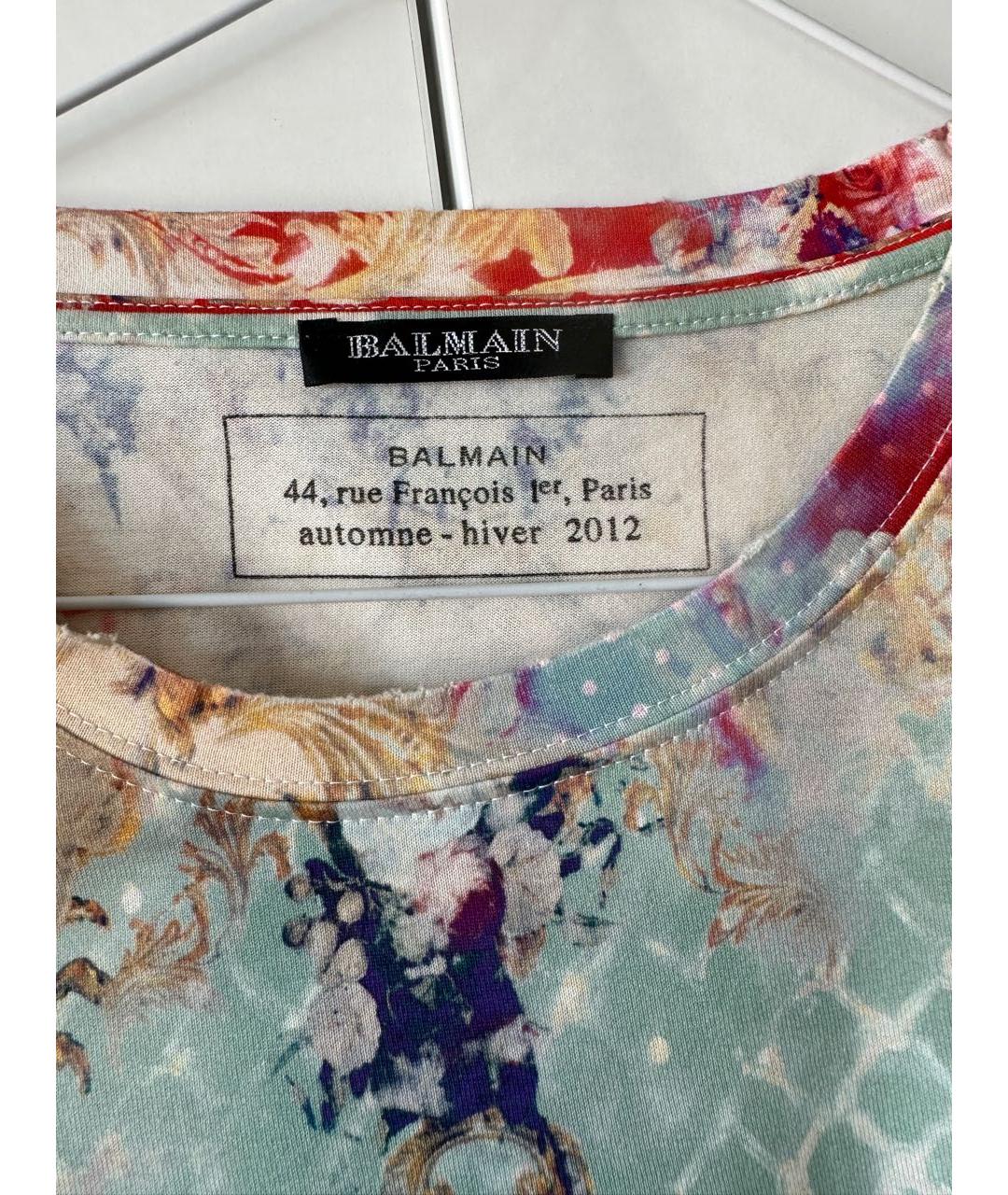 BALMAIN Мульти хлопковая футболка, фото 2