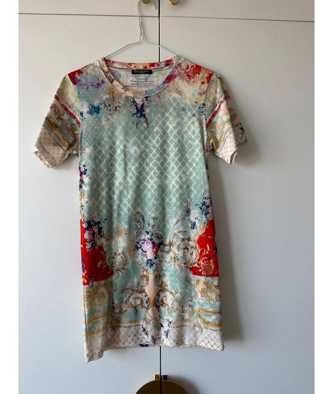 BALMAIN Мульти хлопковая футболка, фото 5