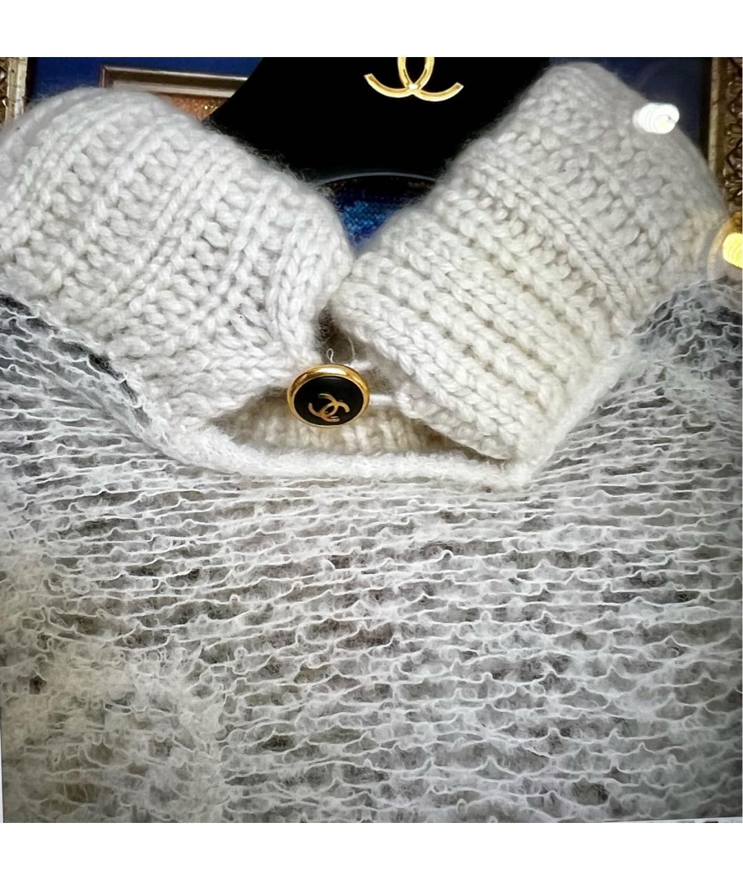 CHANEL PRE-OWNED Белый джемпер / свитер, фото 3