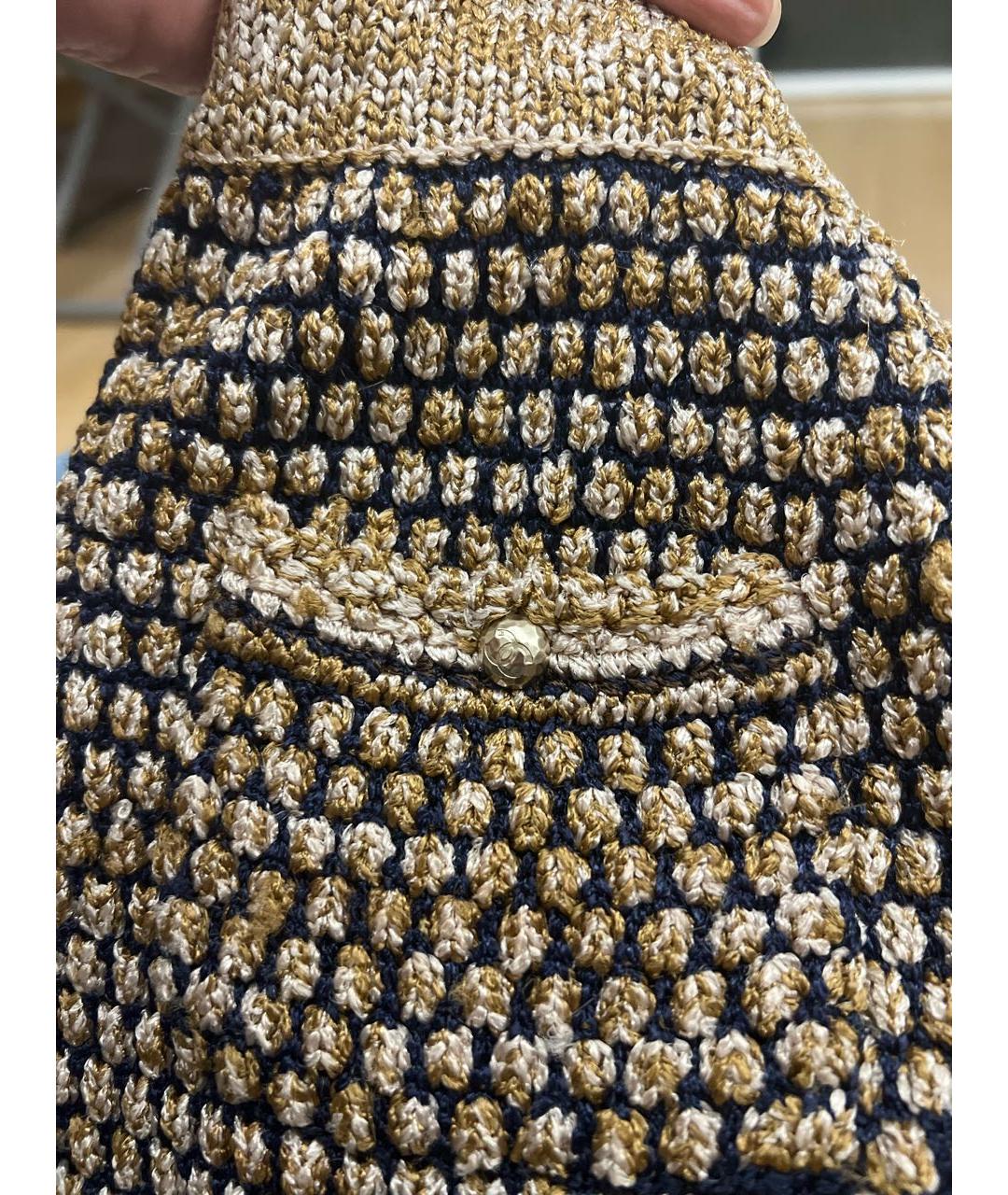 CHANEL Коричневая вискозная юбка мини, фото 7
