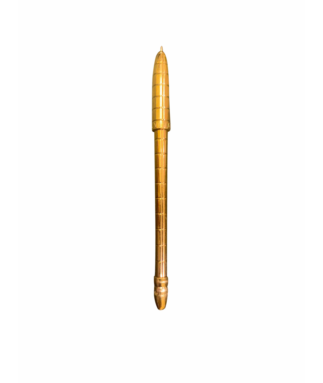LOUIS VUITTON PRE-OWNED Золотая металлическая шариковая ручка, фото 1