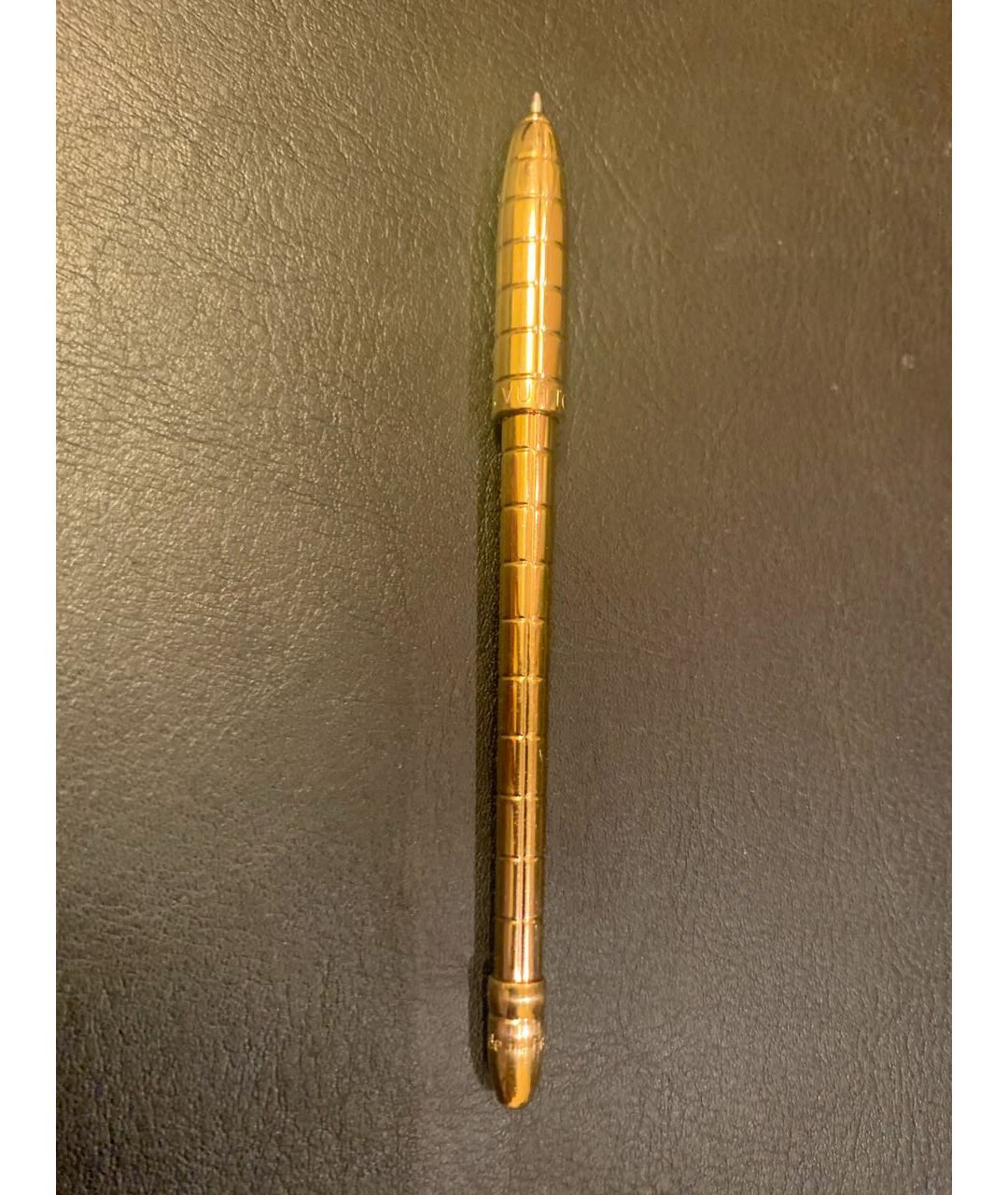 LOUIS VUITTON PRE-OWNED Золотая металлическая шариковая ручка, фото 5