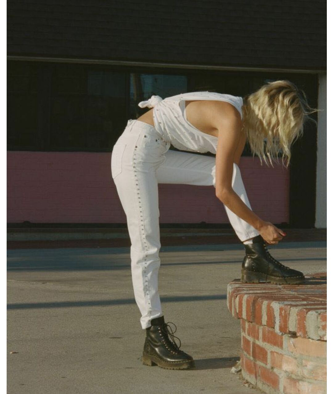 THE KOOPLES Белые хлопковые прямые джинсы, фото 7