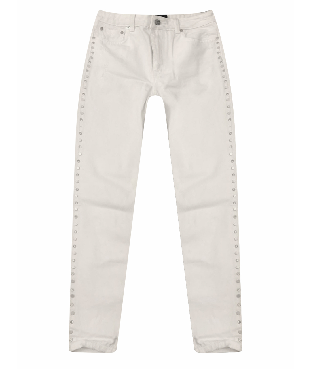 THE KOOPLES Белые хлопковые прямые джинсы, фото 1