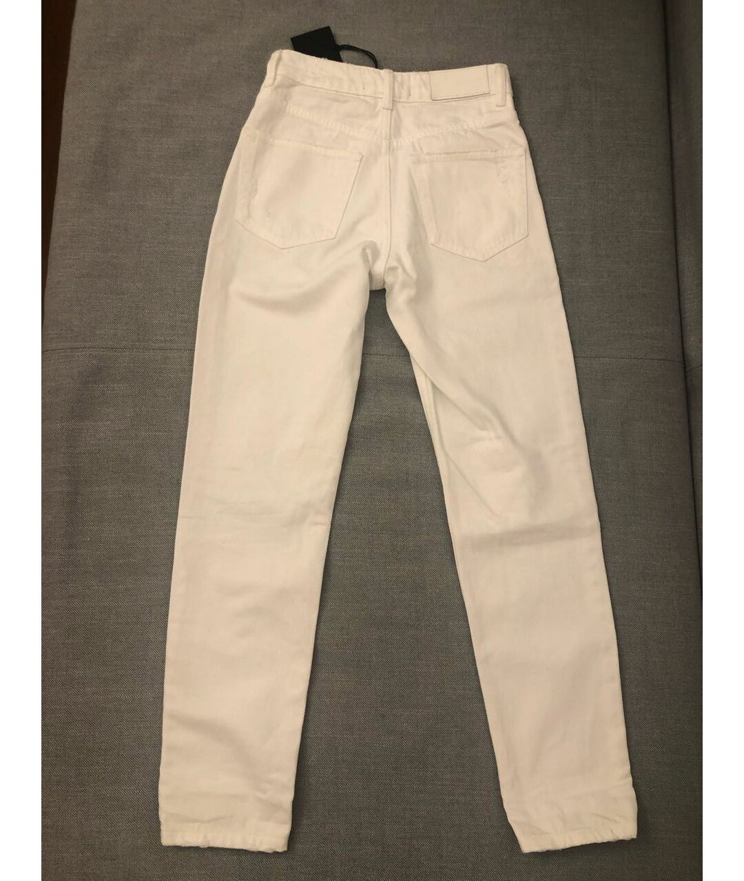 THE KOOPLES Белые хлопковые прямые джинсы, фото 2